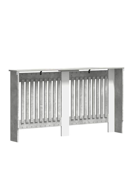 vidaXL Heizkörperabdeckung aus Spanplatte Grau 152x19x81.5cm