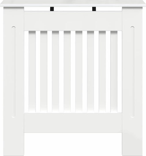 vidaXL White Particleboard Radiator Cover 78x19x81.5cm