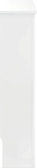 vidaXL White Particleboard Radiator Cover 78x19x81.5cm