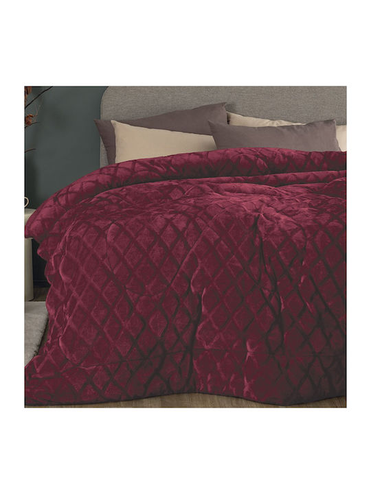 Palamaiki Duvet Cover Single 160x240cm Nadine/5 Bordo 700 GSMGsm