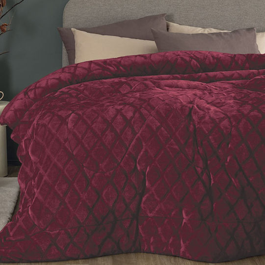 Palamaiki Duvet Cover Single 160x240cm Nadine/5 Bordo 700 GSMGsm