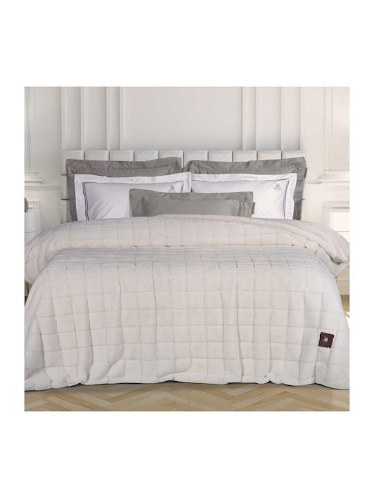Greenwich Polo Club Duvet Cover with Hollowfiber Filling Queen 220x240cm 3451 Ivory 680 GSMGsm 10 togs Togs