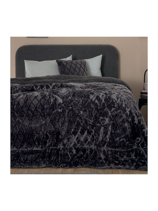Palamaiki Duvet Cover Queen 220x240cm Nadine/5 Coal 700 GSMGsm