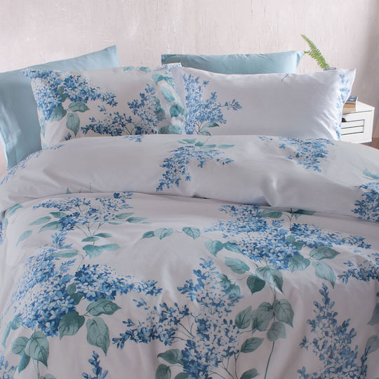 Rythmos Duvet Set Single 160x240cm Eve Blue 2pcs 380 GSMGsm
