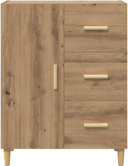 Мебели за съхранение дървен с чекмеджета Coffee 34x69.5x90см