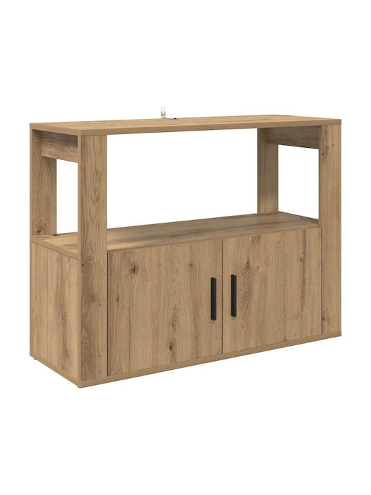 Sideboard Wooden Oak 80x30x60cm