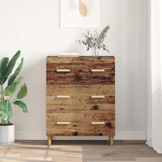 Мебели за съхранение дървен с чекмеджета Coffee 34x69.5x90см
