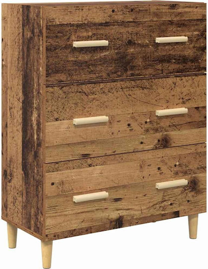 Μπουφές Ξύλινος με Συρτάρια 34x69.5x90cm Μπουφές Ξύλινος με Συρτάρια 34x69.5x90cm