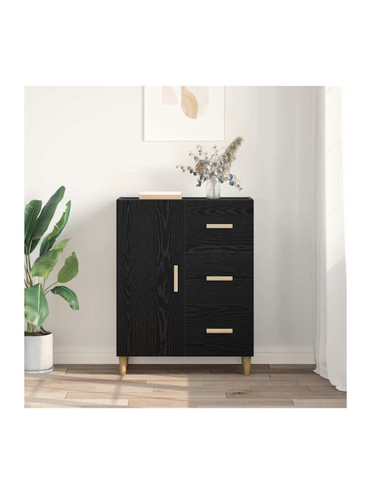 Bufet cu Sertare Black Oak 34x69.5x90cm
