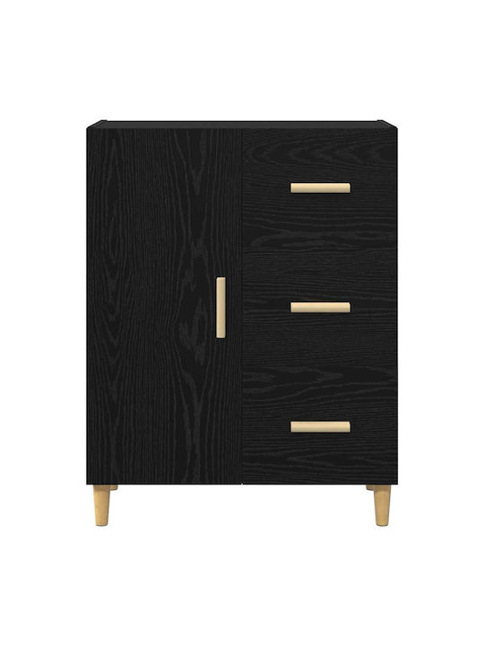 Bufet cu Sertare Black Oak 34x69.5x90cm