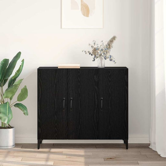 Μπουφές Ξύλινος Μαύρη Δρυς 34x90x80cm