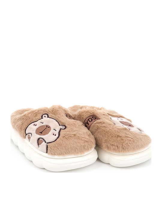 Kinderhausschuhe Beige