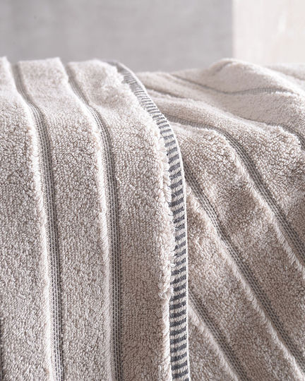 Rythmos Bath Towel Set 3pcs Pyramid White Weight 530gr/m²