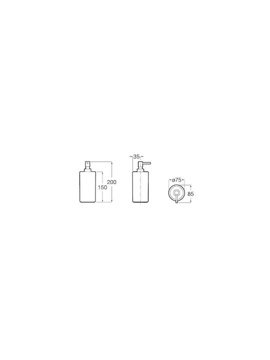 Roca Dispenser Κεραμικό Λευκό 140ml