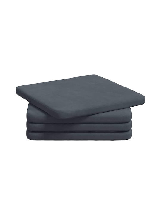vidaXL Velvet Gray Sofa Cushion 40x40cm