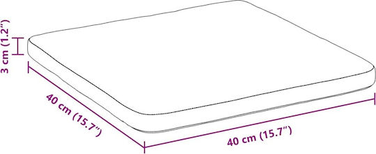 vidaXL Μαξιλάρι Καναπέ από Βελούδο Κίτρινο 40x40εκ.