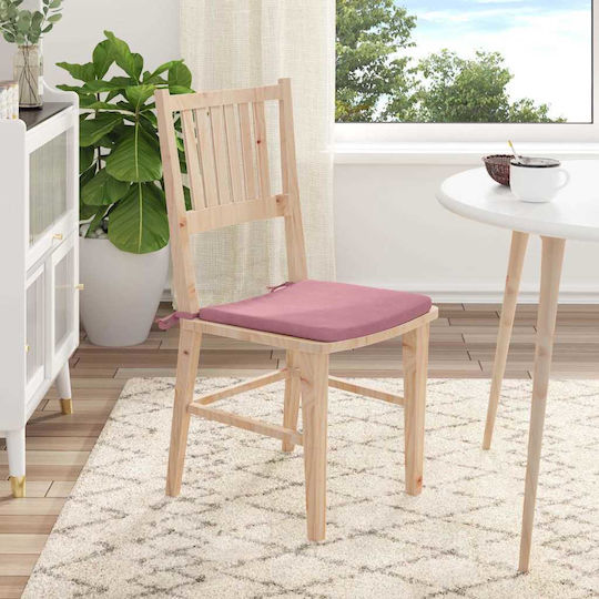 vidaXL Μαξιλάρι Καναπέ από Βελούδο Ροζ 40x40εκ.