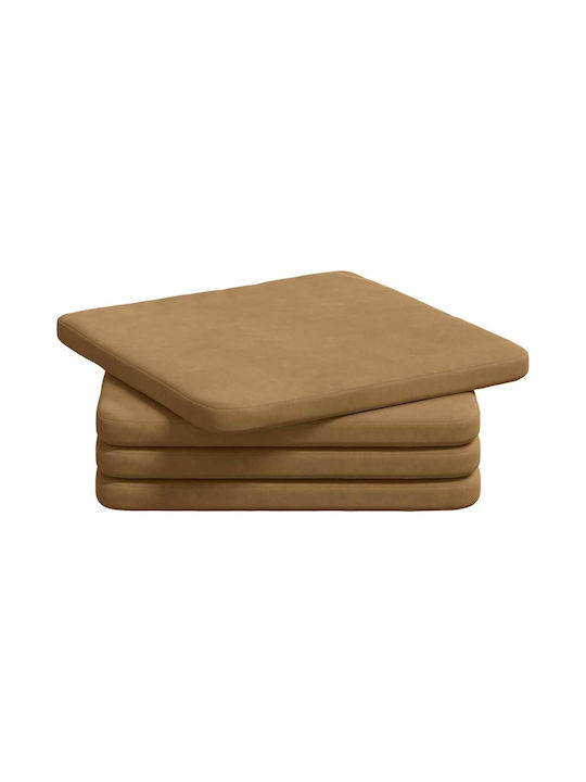 vidaXL Perna De Canapea Din Catifea Maro 40x40cm
