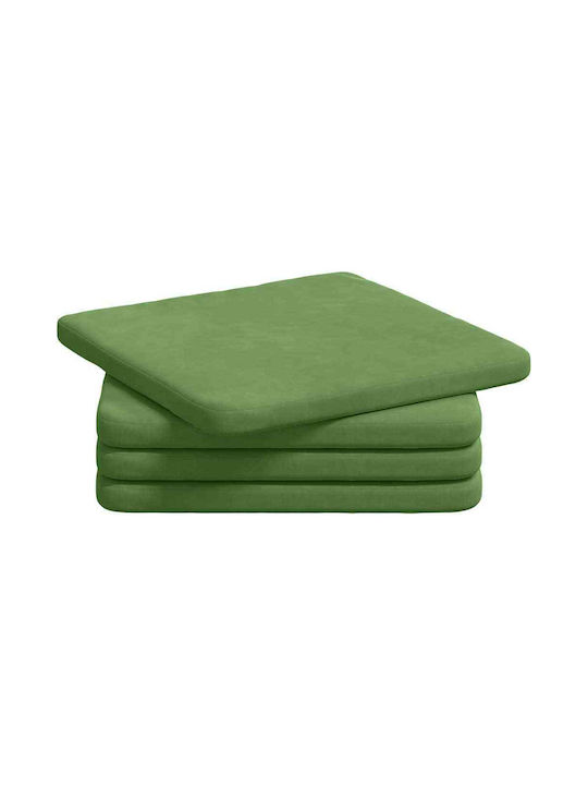 vidaXL Velvet Green Sofa Cushion 40x40cm