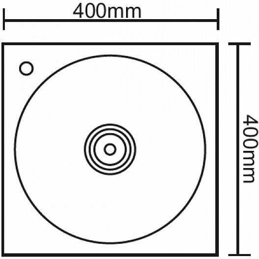 Inter Ceramic Alpaca ICK 4040P Ένθετος Inox Σατινέ Μ40xΠ40cm Ασημί