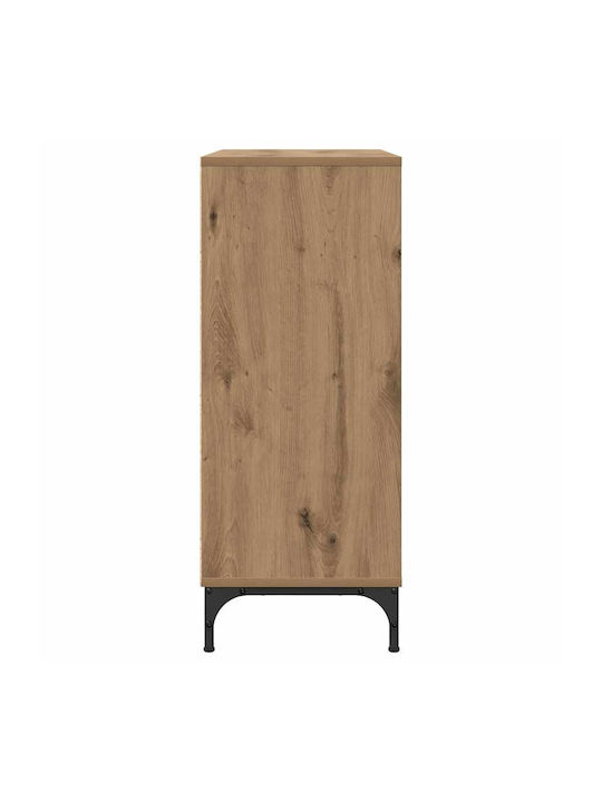 Wooden Chest of Drawers with 3 Drawers Oaks 79.5x33x82cm