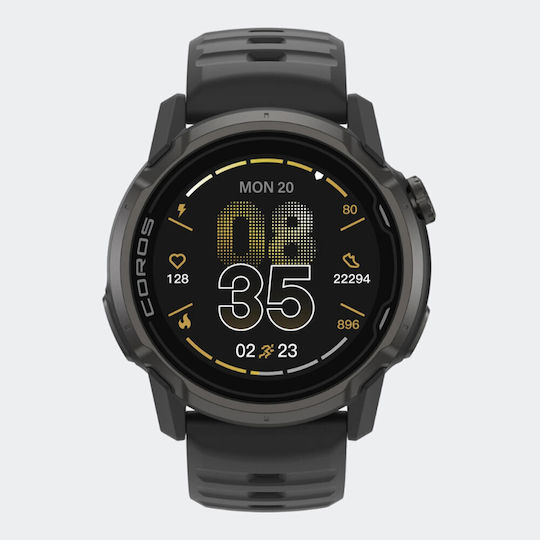 Coros Apex 4 Titan 46mm Rezistent la apă Smartwatch (Negru)