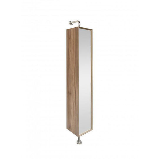 Inter Ceramic Icp 2525 Bathroom Column Pvc Rotating Moisture Resistant Waterproof 1500x250 Mm Wood Finish