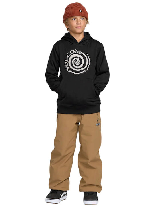 Fleece Παιδικό Φούτερ με Κουκούλα Black Hydro