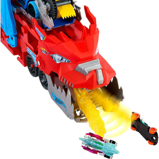 Hot Wheels City - Ultimate Dual Dragon Transporter Truck for Ages 4+