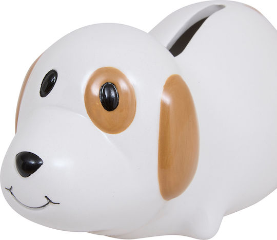 Atmosphera Children's Money Box Ceramic White 15x8x7cm