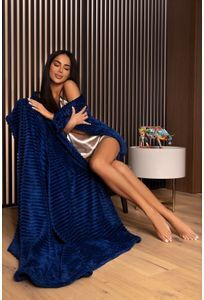Cotton Market Μονή 170x210εκ. Navy