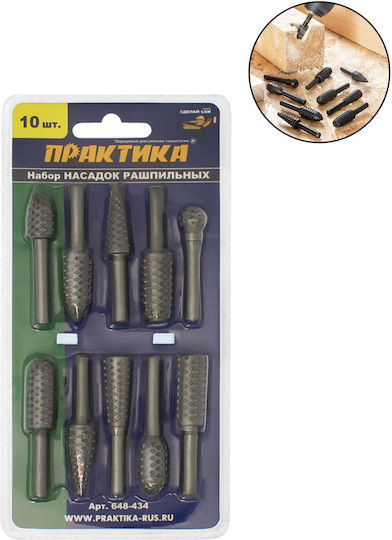 Praktica Σετ Φρέζες HSS για Ξύλο 6mm 10τμχ