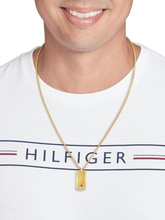 Tommy Hilfiger Κολιέ από Επιχρυσωμένο Ατσάλι