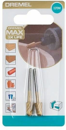 Dremel Σετ Φρέζες για Ξύλο \ Δομικά Υλικά \ Γυψοσανίδα \ Πλαστικό 3.2mm 2τμχ