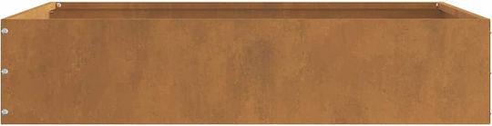 vidaXL Metal Garden Border in Brown Color 60x60cm