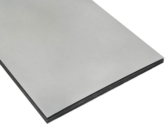 vidaXL Metallgartenbordüre in Silber Farbe 40x40cm