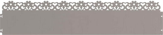 vidaXL Metal Garden Border in Brown Color 1.03m x 22cm