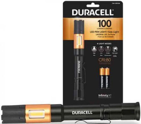 Duracell Φακός LED IPX4 με Μέγιστη Φωτεινότητα 100lm