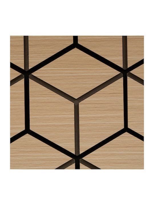 Panouri Decorative 3D Din MDF Cu Adeziv / Cu Filet Clint Negru 56.5x69cm