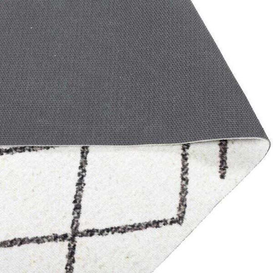 vidaXL Rectangular Kitchen Mat with Anti-slip Underlay Geometric 180x60εκ.