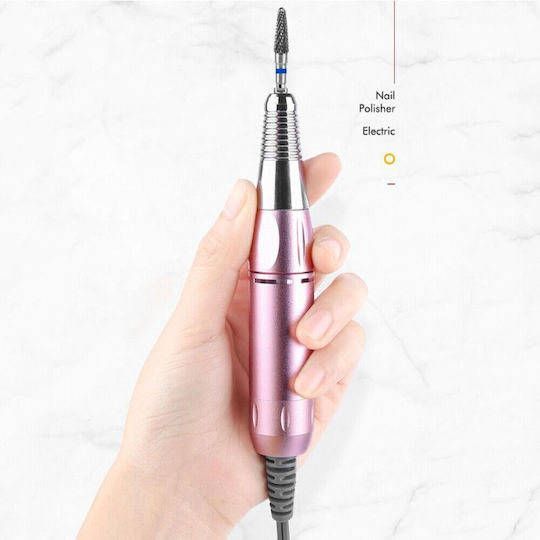 Freza Unghii Electrică 40W Roz Cu 30000 RPM