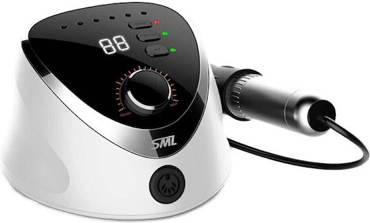SML M12 Nagelfräser Strom 35W Weiß mit Pedal mit 35000 Umdrehungen pro Minute