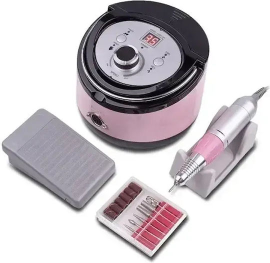 Factory ZS-606 Nail Drill Power 65W Black with Pedal with 30000 Rotations per Minute