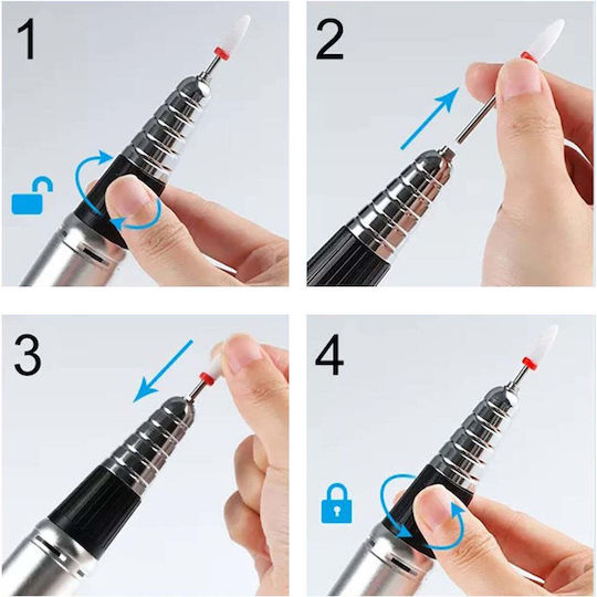 SML Nail Drill Power 65W White with 45000 Rotations per Minute