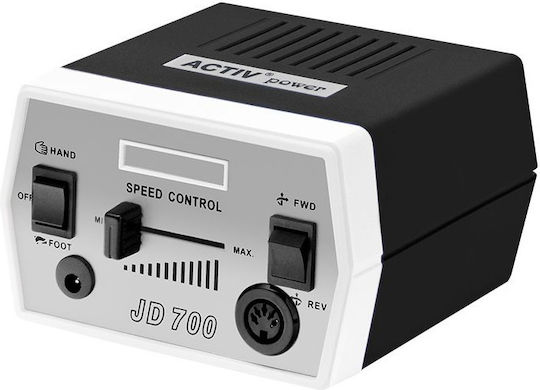 JSDA JD700 Τροχός Νυχιών Ρεύματος 35W Μαύρος 30000 Στροφών με Πεντάλ