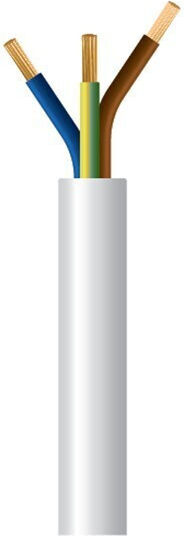 Eurolamp Netzkabel mit Kabeleigenschaften 3x1.5mm² 100m Flexibel