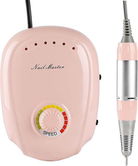 Nagelfräser Strom 20W Rosa mit Pedal mit 35000 Umdrehungen pro Minute