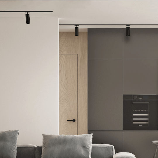 Zambelis Lights Μονό LED Σποτ σε Μαύρο Χρώμα
