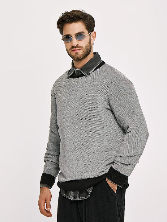 Langarm Herrenbluse Schwarz