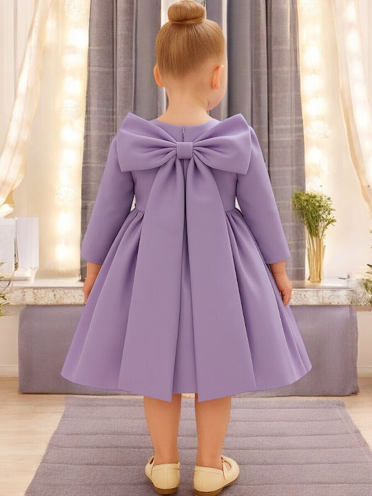 Children's Dress Long Sleeve Lilac